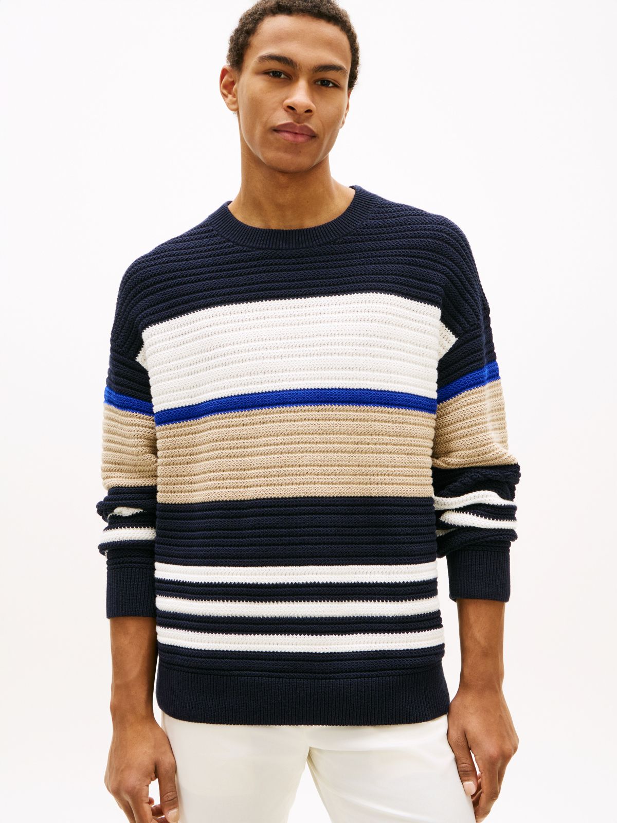 Colorblock Sweater — Navy/Multi Colorblock