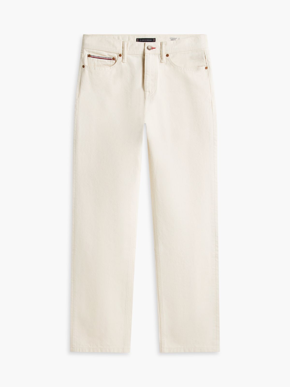 Garment-Dyed Straight Jean — Ecru