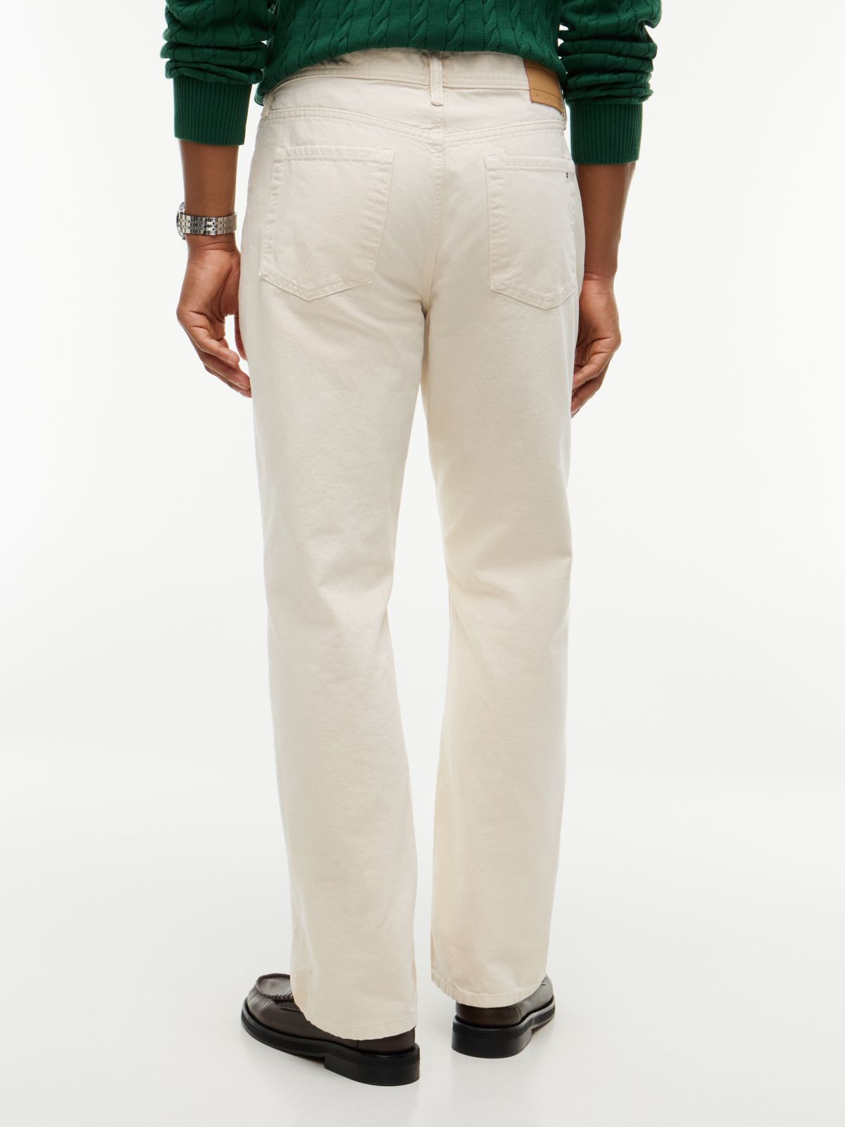 Garment-Dyed Straight Jean — Ecru