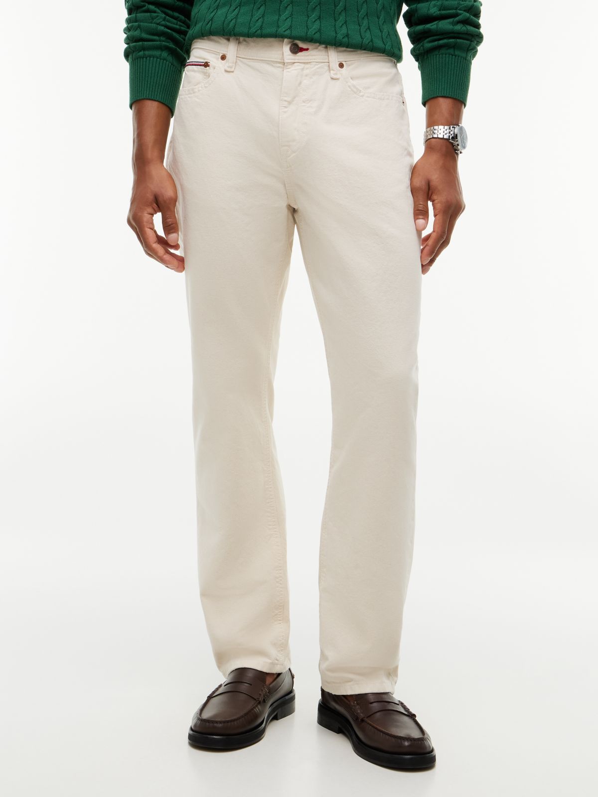 Garment-Dyed Straight Jean — Ecru