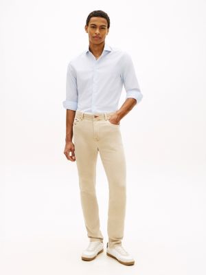 Мужские джинсы Tommy Hilfiger Garment-Dyed Slim Jean, цвет: Сандаловый — фото 2