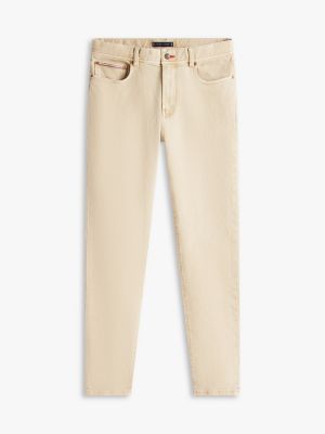 Мужские джинсы Tommy Hilfiger Garment-Dyed Slim Jean, цвет: Сандаловый — фото 5