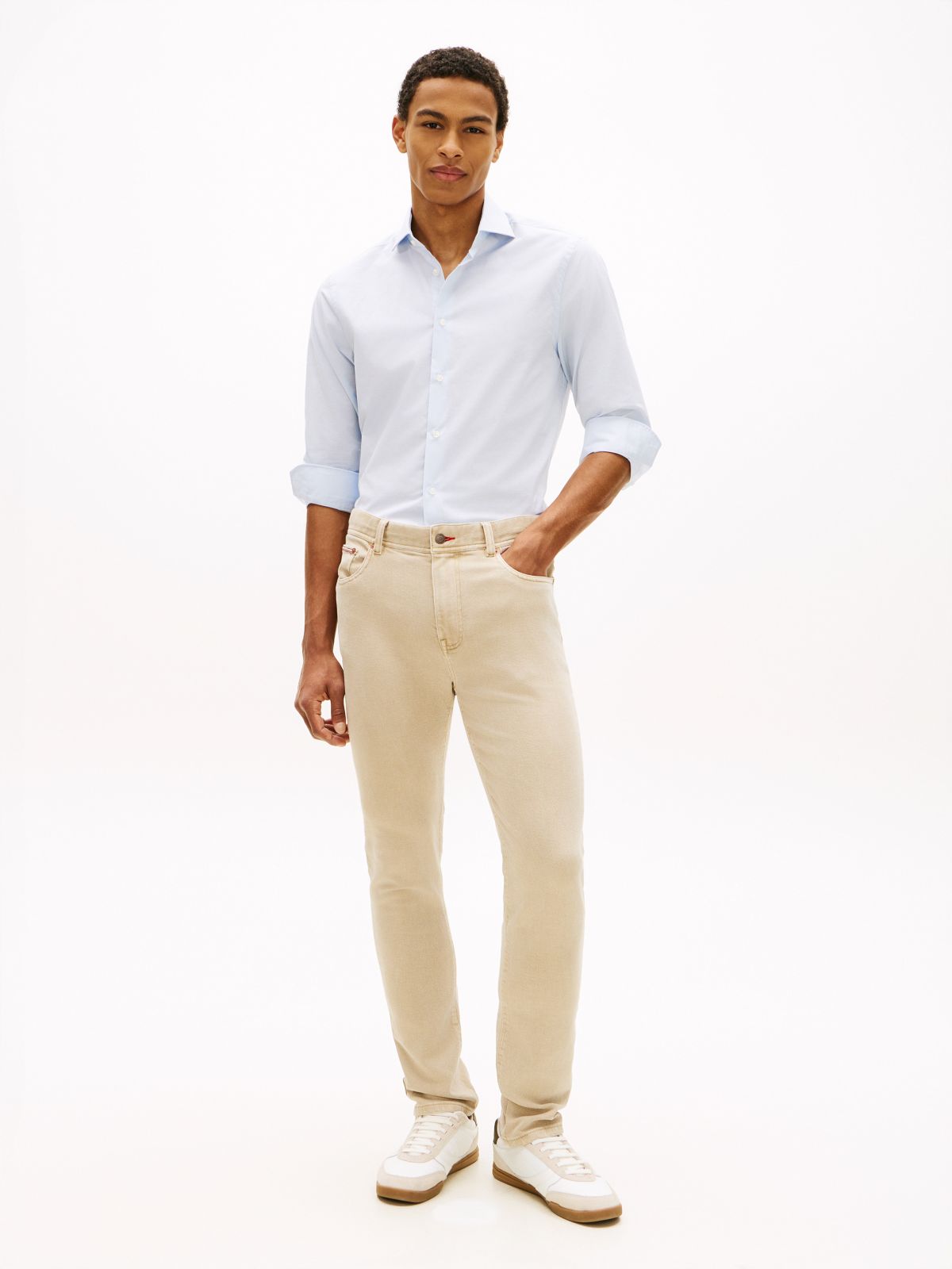 Garment-Dyed Slim Jean — Sandalwood Pigment Dye