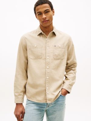 Relaxed Fit Denim Shirt, Sandalwood