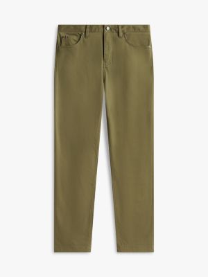 Мужские брюки Tommy Hilfiger 5-Pocket Straight, цвет: Зелёный — фото 5