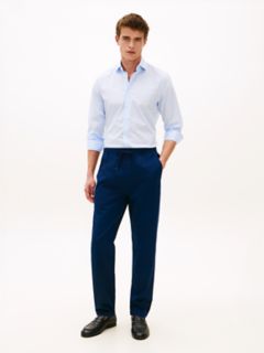 Stretch Cotton Pant — Light Navy 1