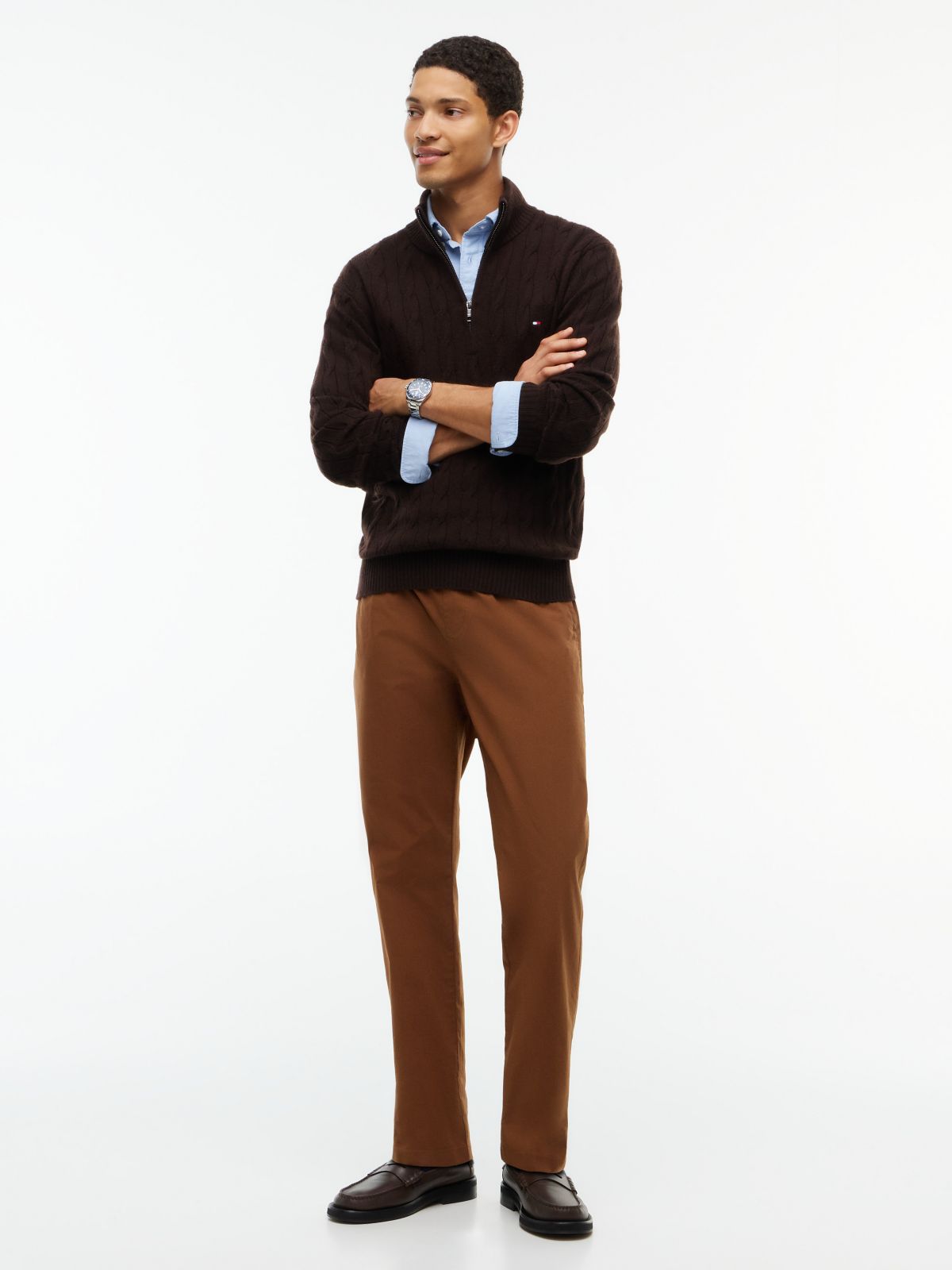 Stretch Cotton Pant — Pecan Nut
