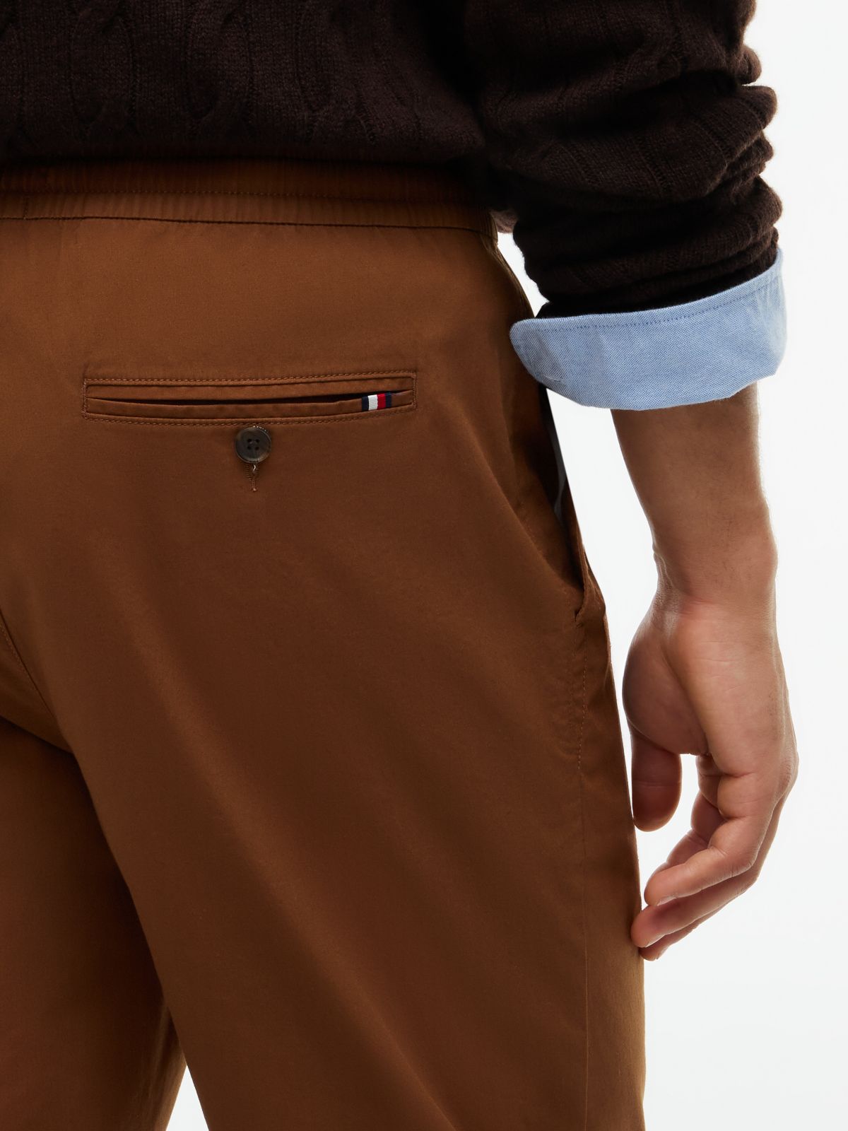 Stretch Cotton Pant — Pecan Nut