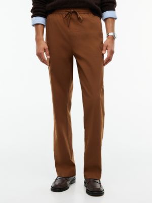 Stretch Cotton Pant, Pecan Nut
