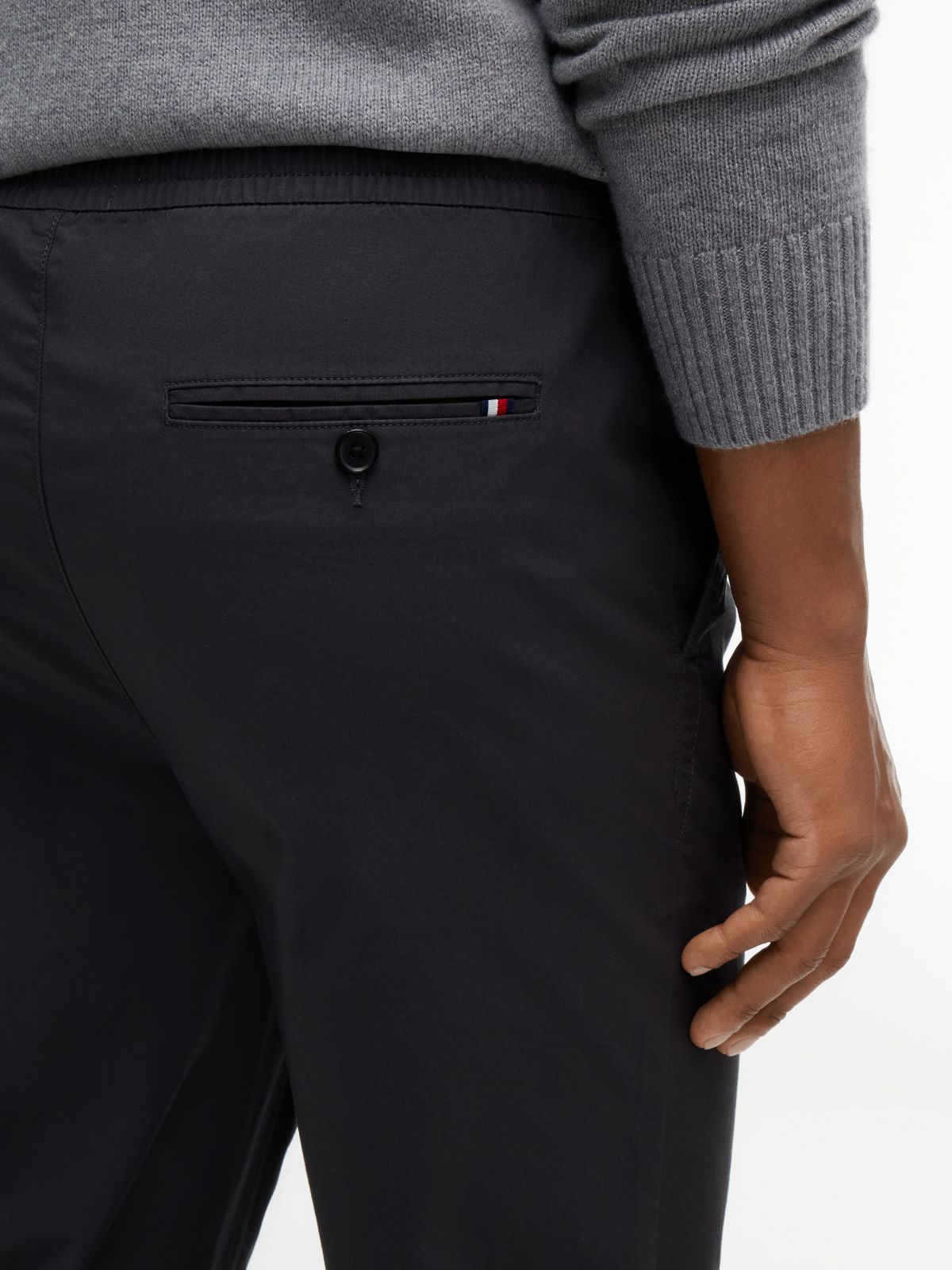 Stretch Cotton Pant — Charcoal Smoke