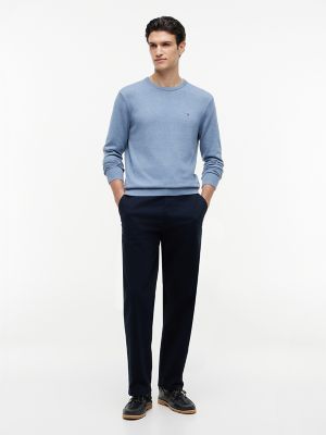 Tommy Hilfiger Men's Relaxed Flex Chino - Navy Blue - 42W x 32L