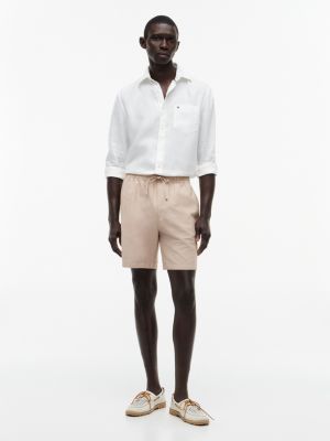 Мужские брюки Tommy Hilfiger Regular Fit 7" Cotton-Linen Blend Short — фото 2