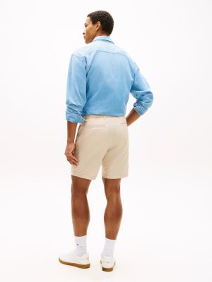 Мужские шорты Tommy Hilfiger Regular Fit 7" Cotton-Linen Blend Short, цвет: Casablanca — фото 4