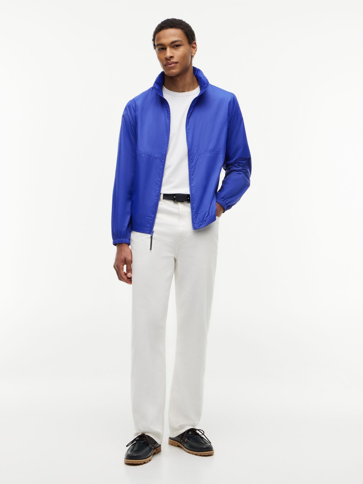 Water-Repellent Ripstop Windbreaker — Wedge Blue