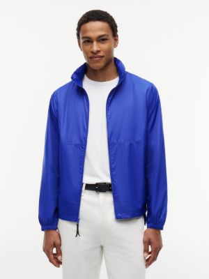 Water-Repellent Ripstop Windbreaker, Wedge Blue