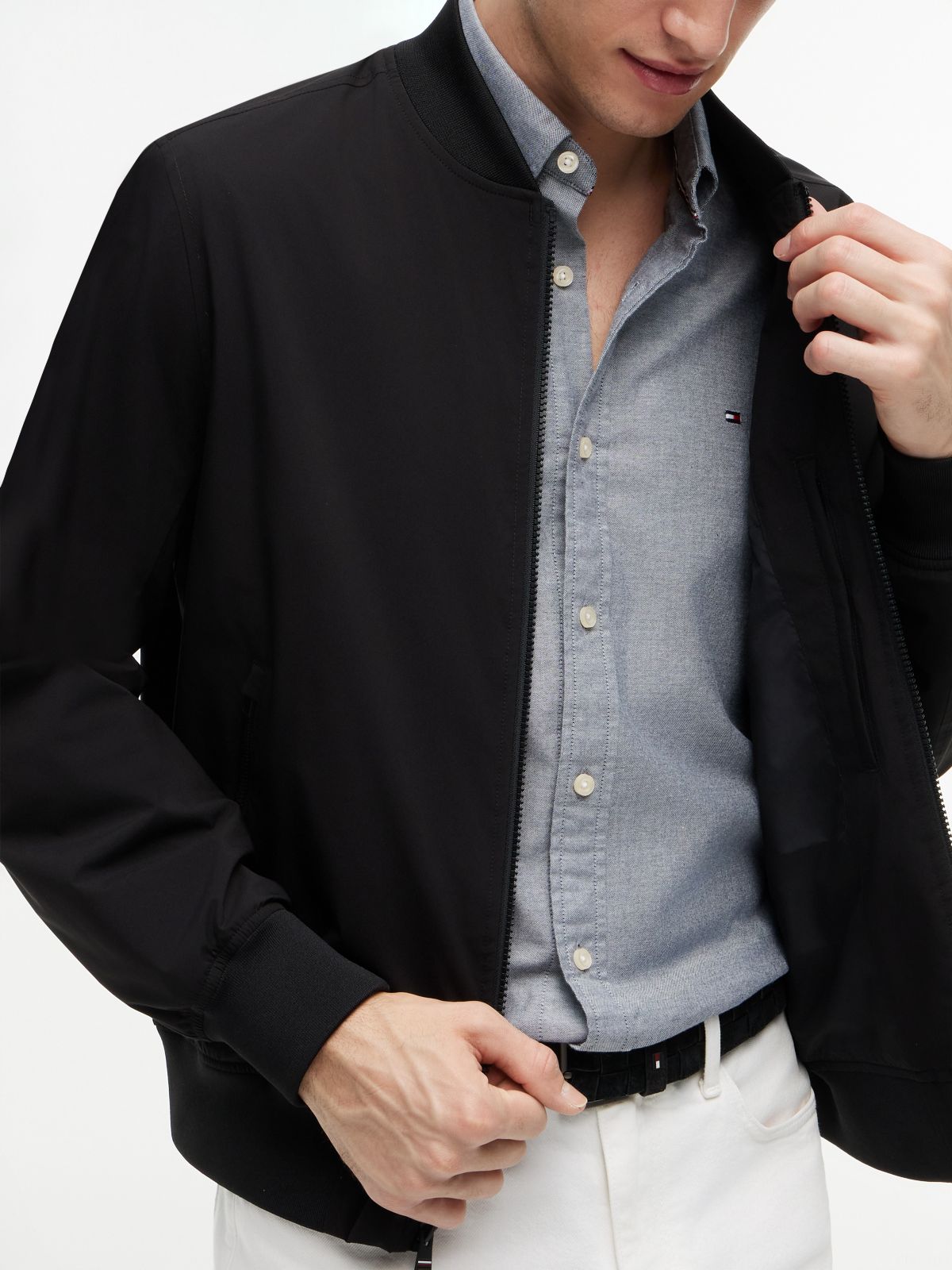 TH Performance Water-Repellent Bomber — Black