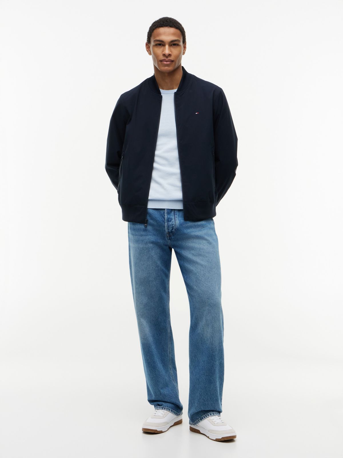 TH Performance Water-Repellent Bomber — Navy