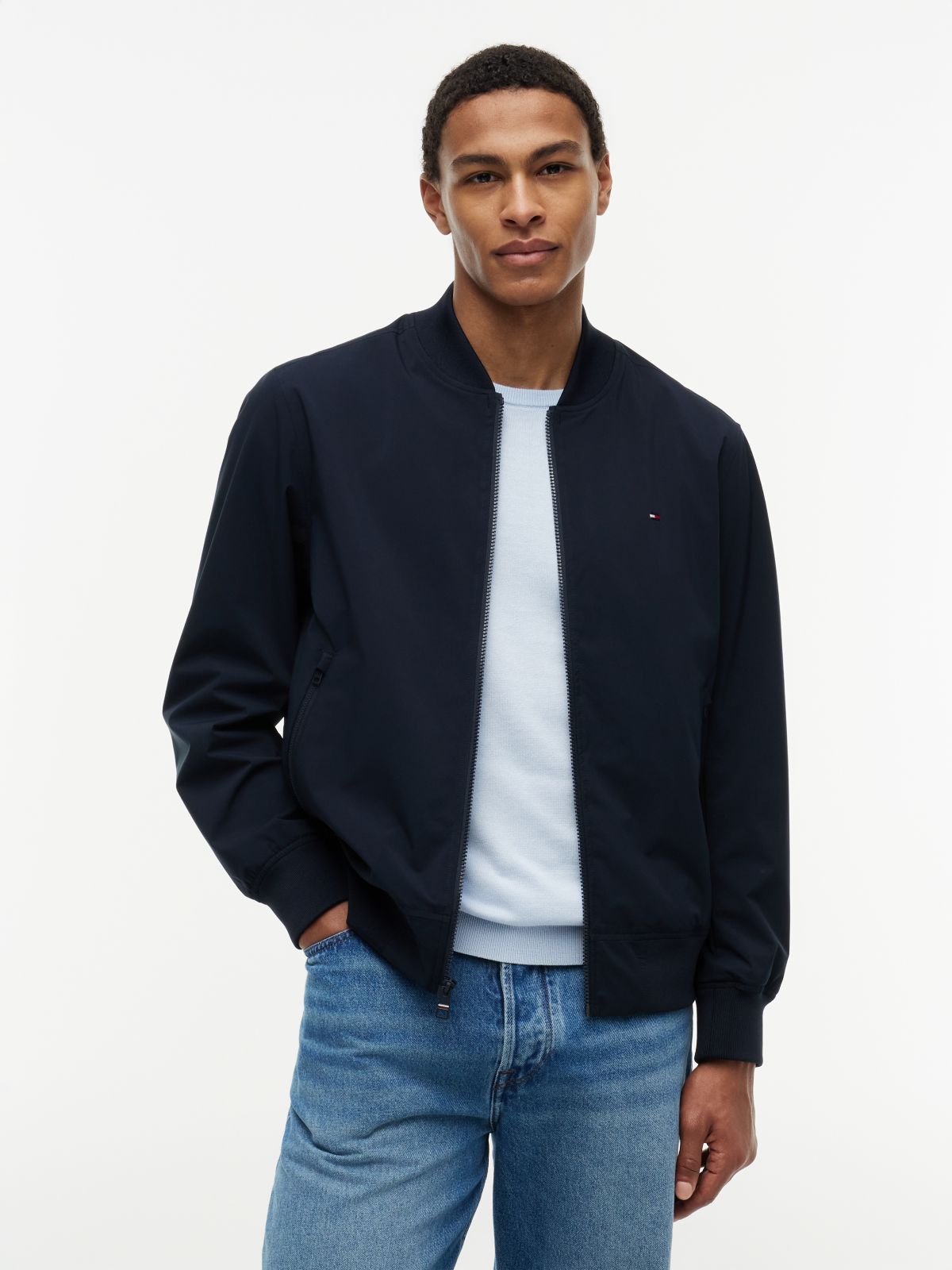 TH Performance Water-Repellent Bomber — Navy
