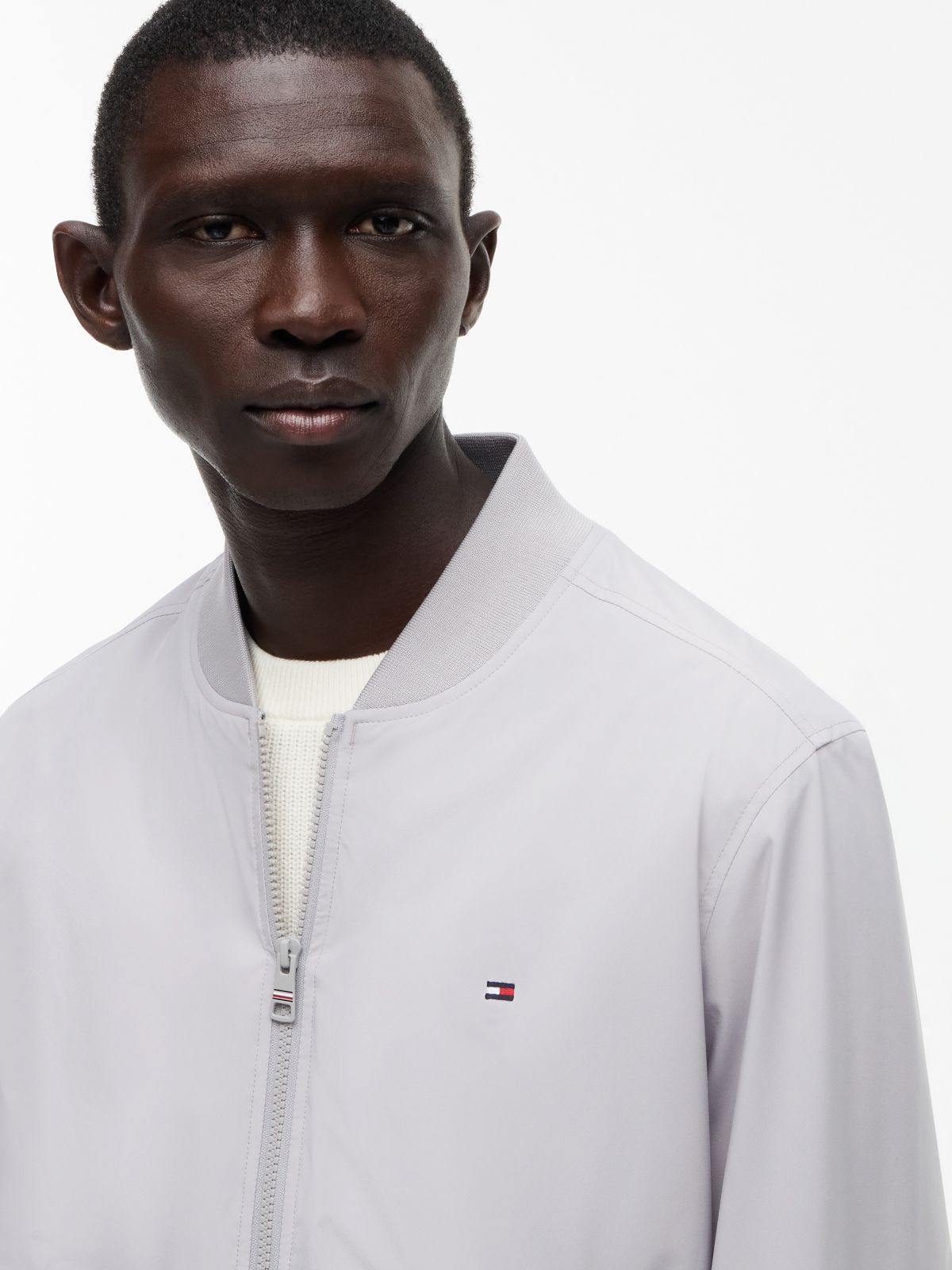 TH Performance Water-Repellent Bomber — Sterling Grey