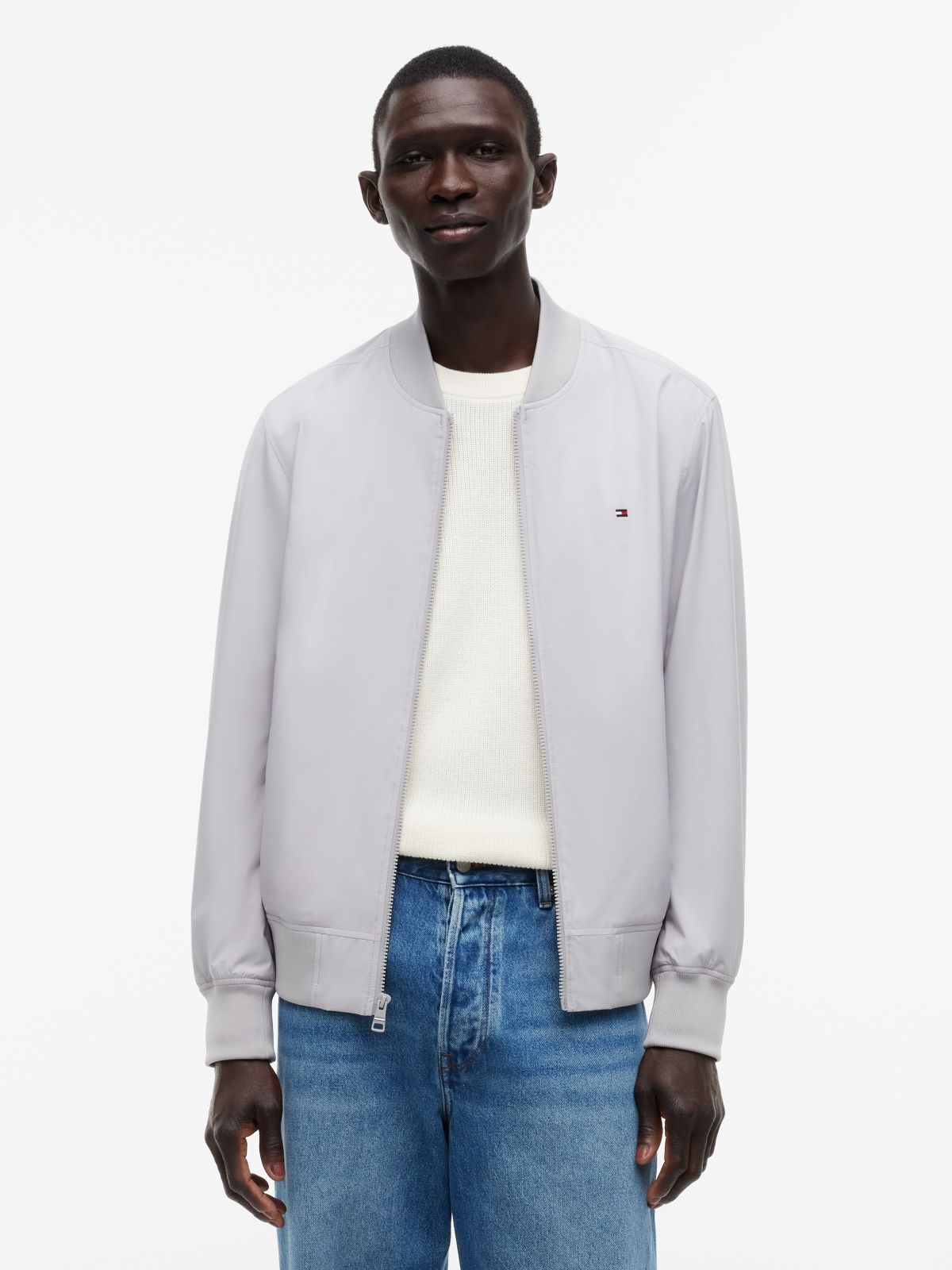 TH Performance Water-Repellent Bomber — Sterling Grey