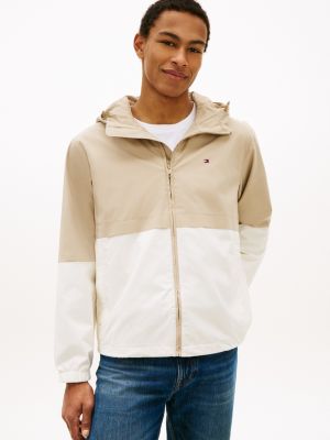 TH Performance Water-Resistant Jacket, Sandalwood/White Colorblock