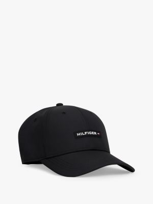 Logo Patch Sport Baseball Cap, Deep Black