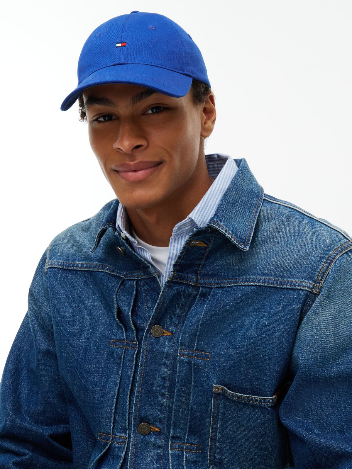 Flag Logo Baseball Cap — Cobalt
