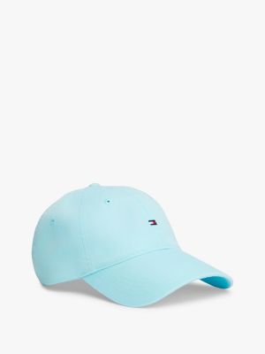 Flag Logo Baseball Cap, Soft Turquoise