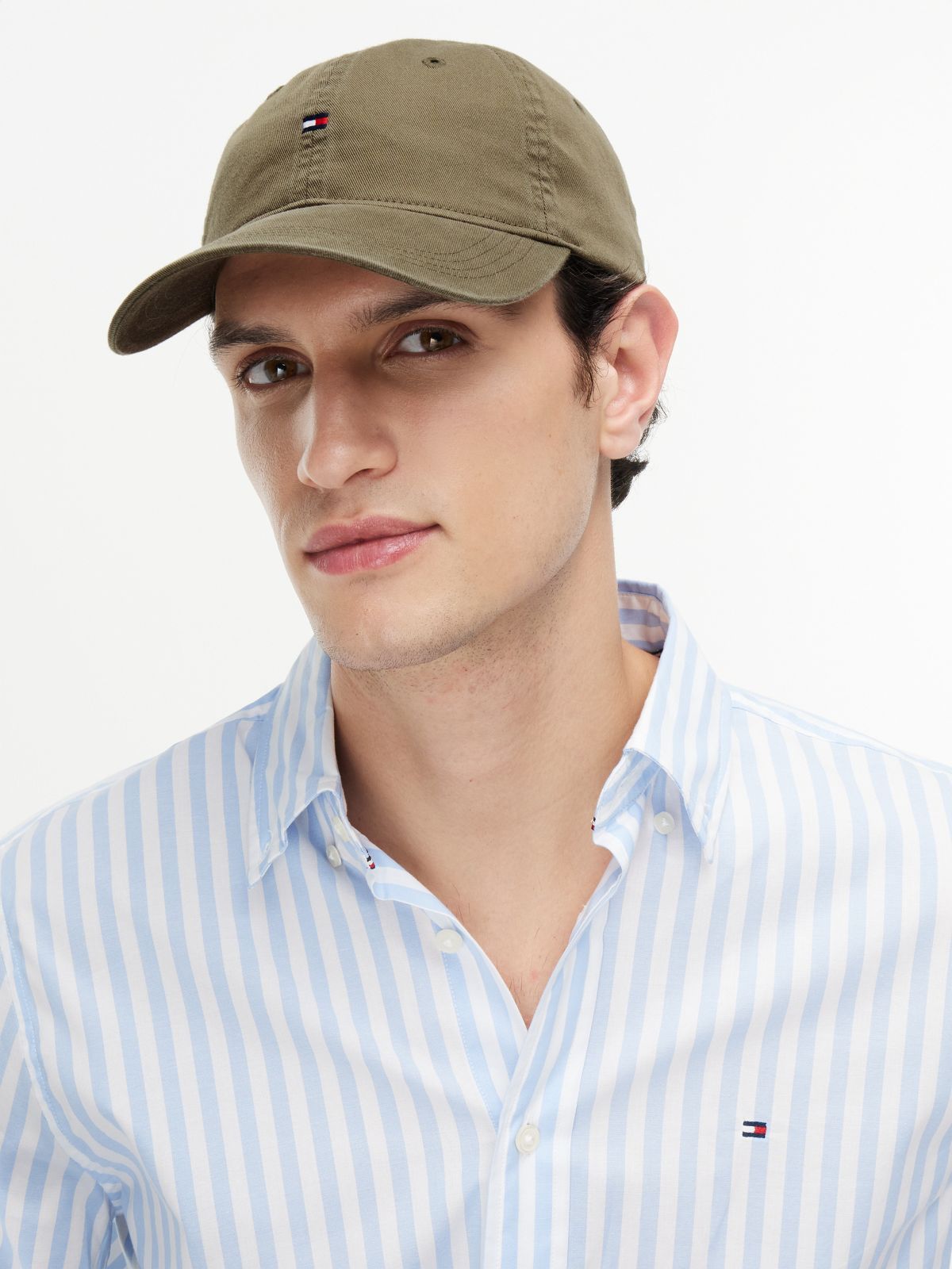 Flag Logo Baseball Cap — Utility Olive