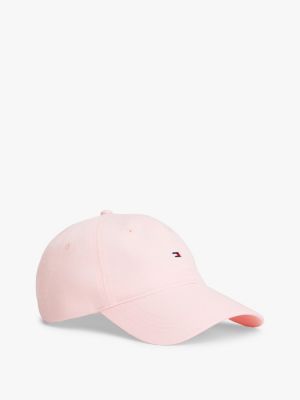 Flag Logo Baseball Cap, Precious Pink