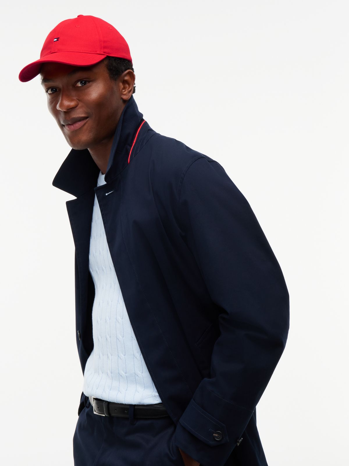 Flag Logo Baseball Cap — Red