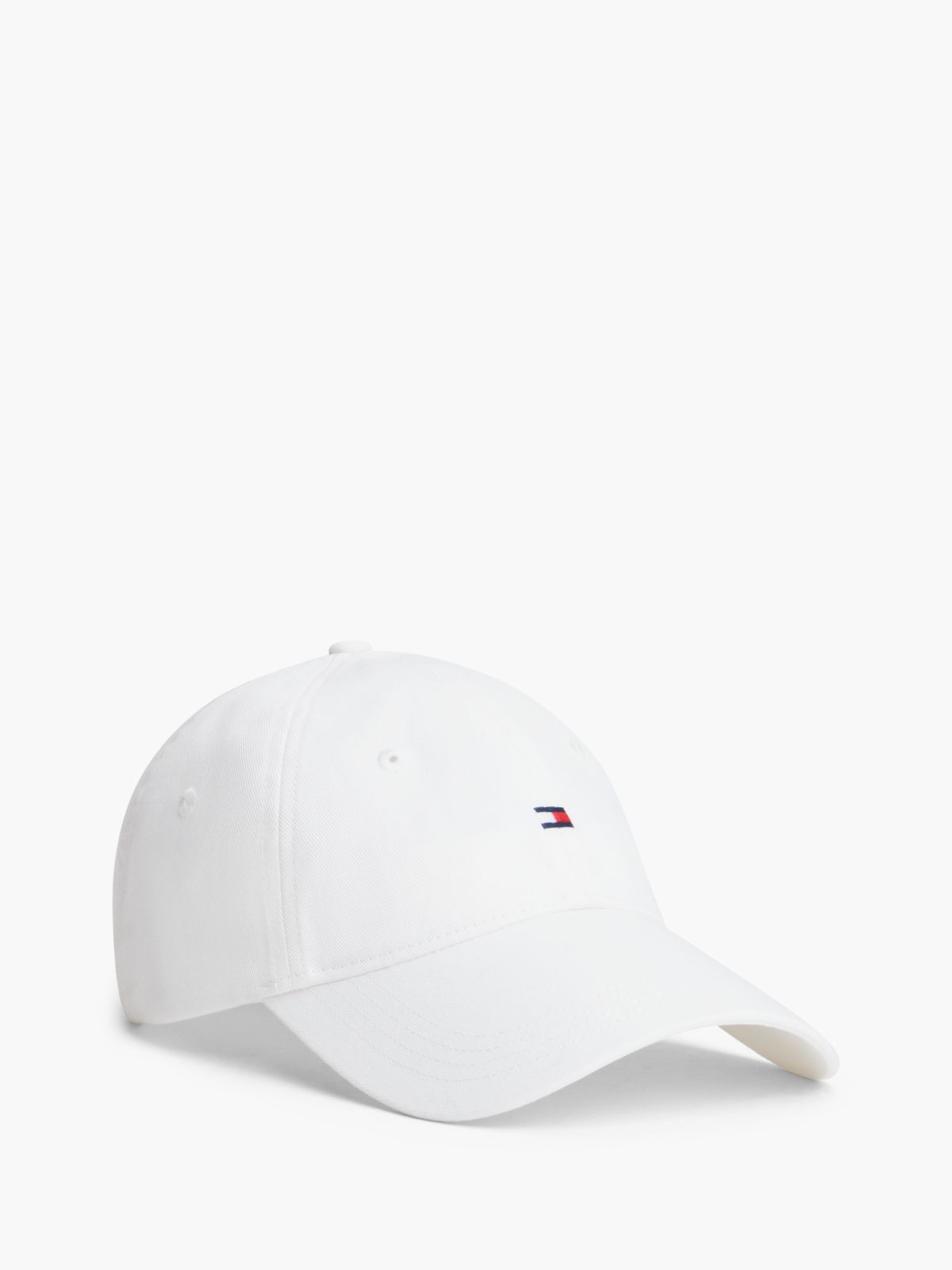 Flag Logo Baseball Cap — Optic White