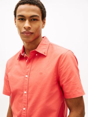 Мужские рубашки Tommy Hilfiger Regular Fit Garment-Dyed Oxford Shirt — фото 2