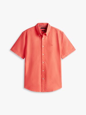 Мужские рубашки Tommy Hilfiger Regular Fit Garment-Dyed Oxford Shirt — фото 5