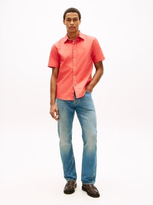 Мужские рубашки Tommy Hilfiger Regular Fit Garment-Dyed Oxford Shirt — фото 3