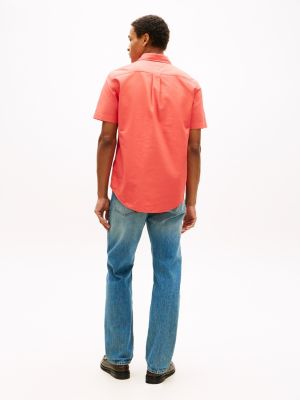 Мужские рубашки Tommy Hilfiger Regular Fit Garment-Dyed Oxford Shirt — фото 4