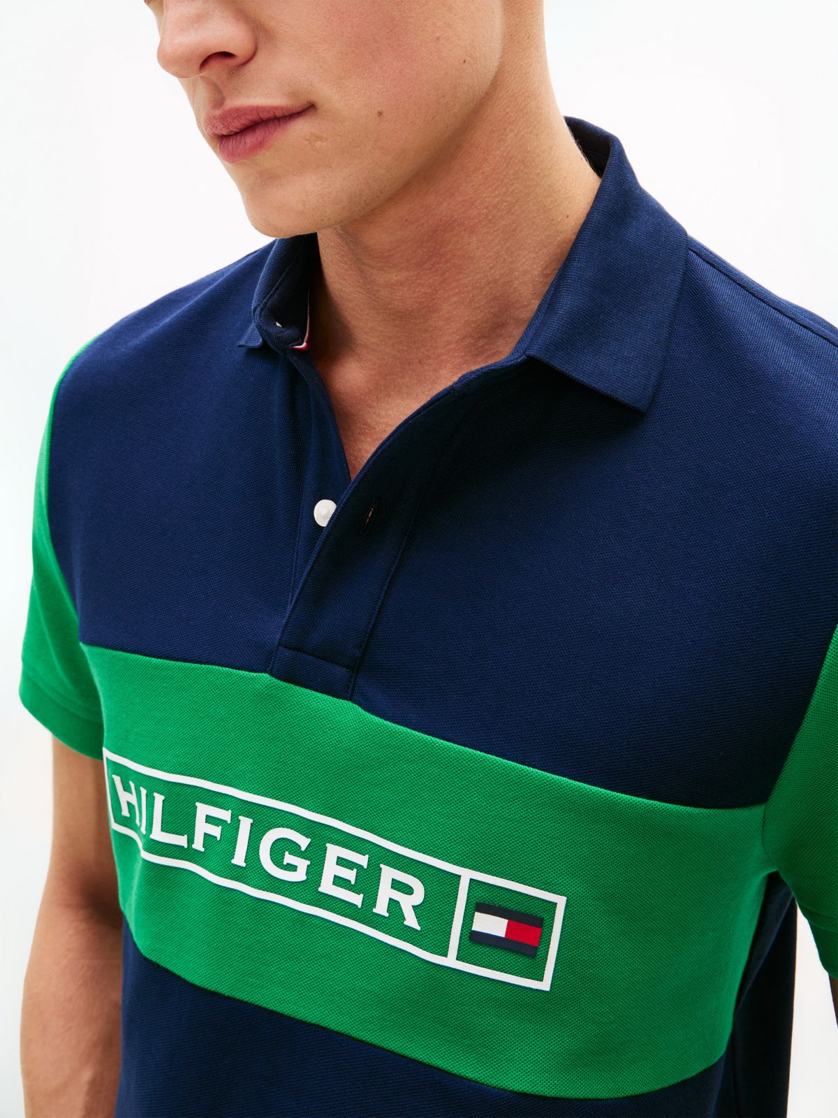 Regular Fit Wicking Pique Polo — Light Navy