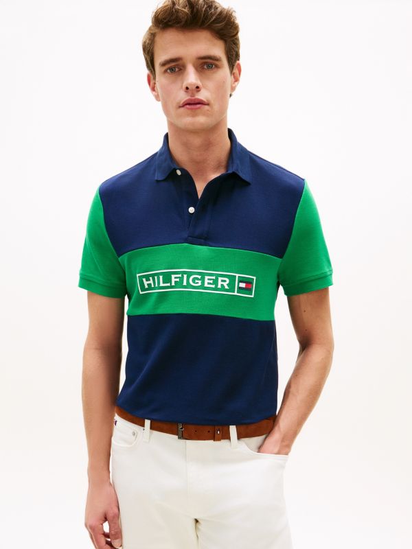 Regular Fit Wicking Pique Polo — Light Navy