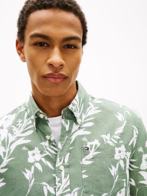 Tropical Print Linen-Blend Shirt | Tommy Hilfiger