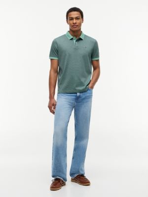 Мужские свитеры Tommy Hilfiger Regular Fit Striped Interlock Polo — фото 2