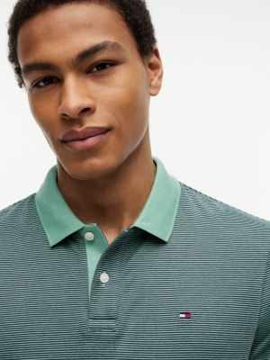 Мужские свитеры Tommy Hilfiger Regular Fit Striped Interlock Polo — фото 3