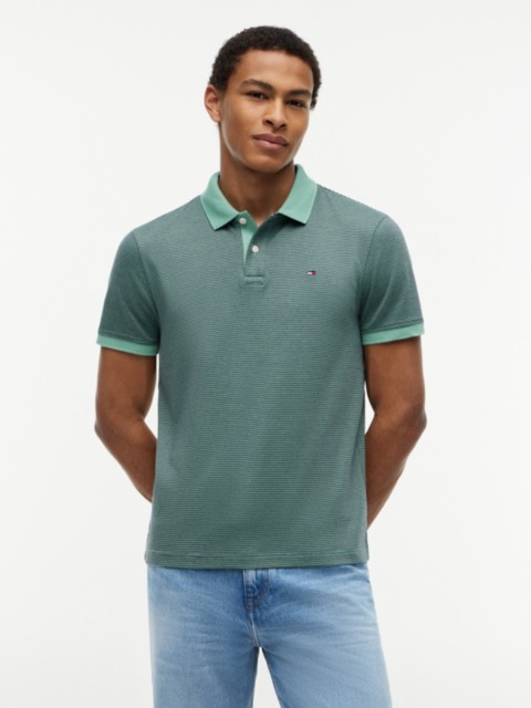 Мужские свитеры Tommy Hilfiger Regular Fit Striped Interlock Polo