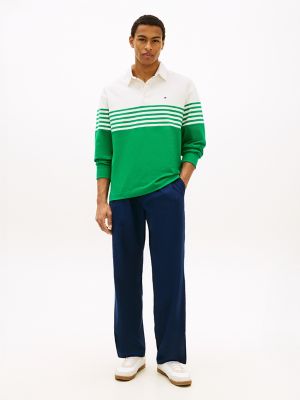 Мужские топы Tommy Hilfiger Relaxed Fit Long-Sleeve Colorblock Polo — фото 2
