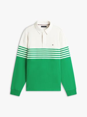 Мужские топы Tommy Hilfiger Relaxed Fit Long-Sleeve Colorblock Polo — фото 5