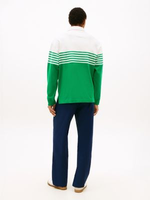 Мужские топы Tommy Hilfiger Relaxed Fit Long-Sleeve Colorblock Polo — фото 4