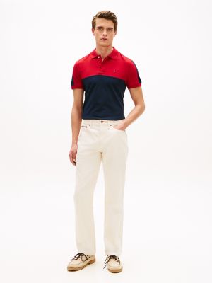 Мужские свитеры Tommy Hilfiger Regular Fit Colorblock Stripe Pique Polo — фото 2