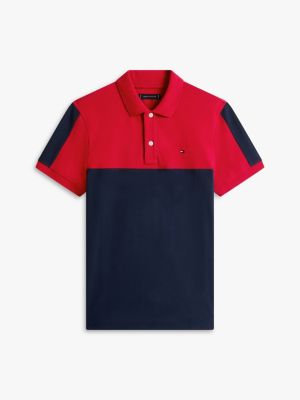 Мужские свитеры Tommy Hilfiger Regular Fit Colorblock Stripe Pique Polo — фото 5