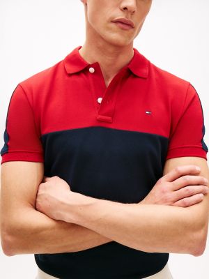 Мужские свитеры Tommy Hilfiger Regular Fit Colorblock Stripe Pique Polo — фото 3