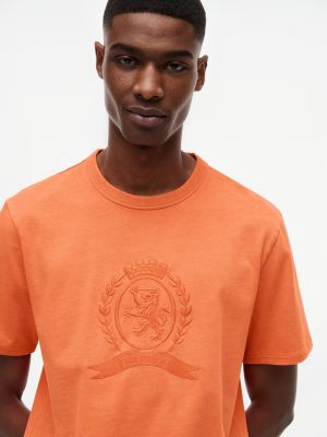 Laurel Leaf Logo Garment-Dyed T-Shirt | Tommy Hilfiger