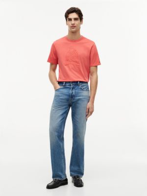 Мужские футболки Tommy Hilfiger Laurel Leaf Logo Garment-Dyed T-Shirt — фото 2
